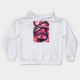 Abstract Pink Graffiti Street Art Pattern 005 Kids Hoodie